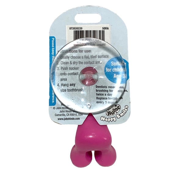 Happy Smiles Personalized Kids Toothbrush Holder Sofia Cat Kitty - Picture 3 of 4